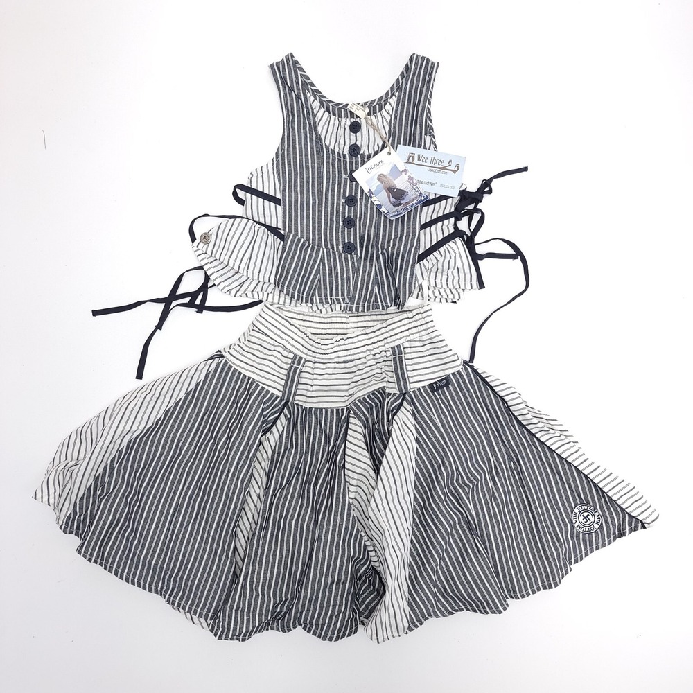 NEW Jottum Trixy Edelijn Skirt Set Top Twirl Stripe US 7 EUR 110‎ NWT READ